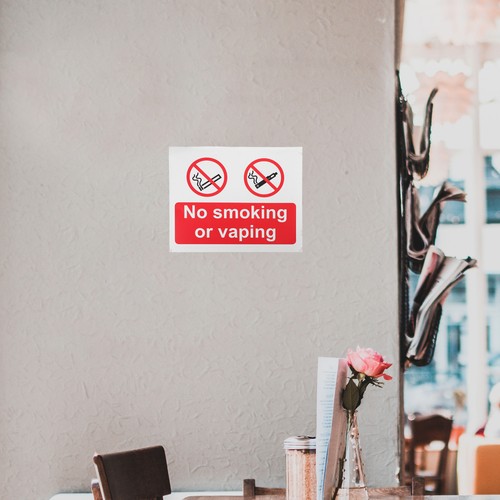 Pezzi cartello smoking - pezzi, no